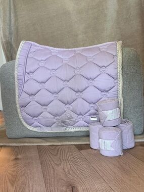 PS of Sweden Minimal Grey Quilted Saddle Pad and Wrap Set